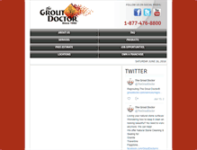 Tablet Screenshot of groutdoctor.com